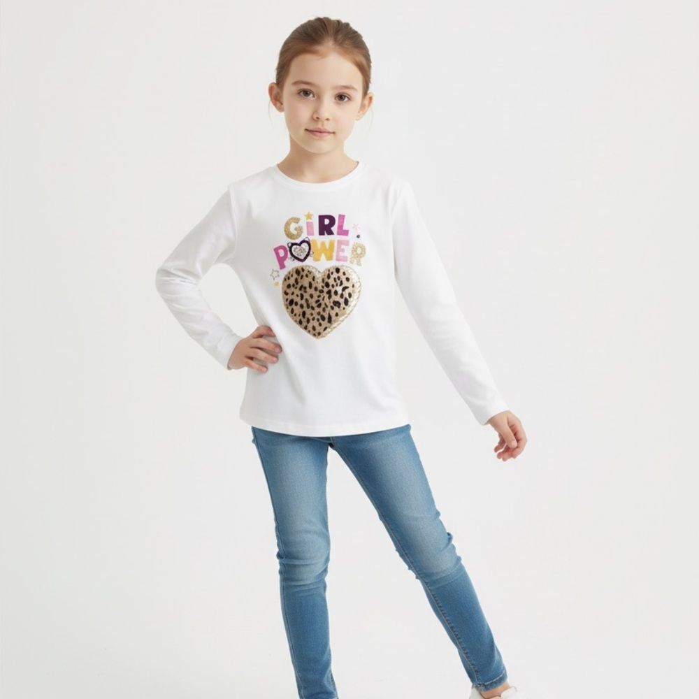 Girls Garanimals Girl Power long sleeve T-shirt